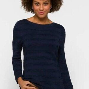 41 Hawthorn 3/4 Sleeve Pullover Navy Sweater